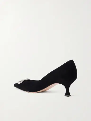 Gucci Embellished Suede Pumps | Thumbnail 3 Gucci Embellished Suede Pumps | Thumbnail 3