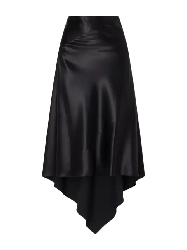 Alaïa Asymmetric Silk-satin Skirt