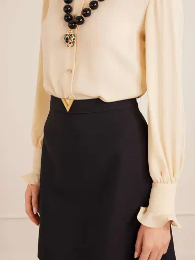 Valentino Garavani Embellished Wool And Silk-blend Crepe Mini Skirt | Thumbnail 5