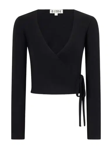 ÉTERNE Wrap Jersey T-shirt | Thumbnail 1