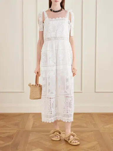 Zimmermann Aster Scalloped Lace-trimmed Maxi Dress | Thumbnail 2 Zimmermann Aster Scalloped Lace-trimmed Maxi Dress | Thumbnail 2
