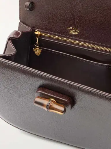 Gucci Bamboo 1947 Small Textured-leather Tote | Thumbnail 5 Gucci Bamboo 1947 Small Textured-leather Tote | Thumbnail 5