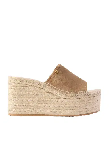 Gianvito Rossi 60 Suede Platform Espadrille Sandals | Thumbnail 1 Gianvito Rossi 60 Suede Platform Espadrille Sandals | Thumbnail 1