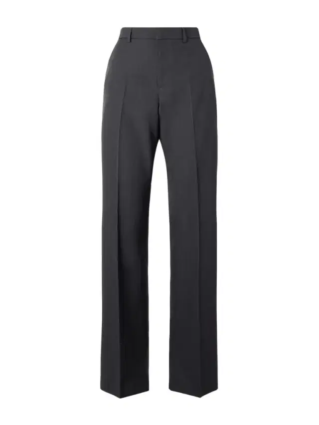 Striped Wool Straight-leg Pants