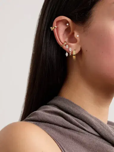 Anita Ko Georgie 18-karat Gold Hoop Earrings | Thumbnail 4