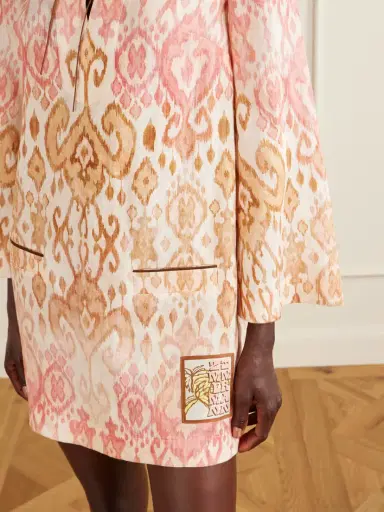 Zimmermann Aster Shift Linen Mini Dress | Thumbnail 4
