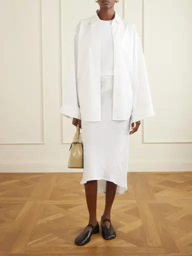 James Perse Linen-canvas Midi Skirt | Thumbnail 2 James Perse Linen-canvas Midi Skirt | Thumbnail 2