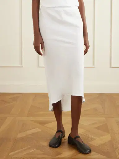 James Perse Linen-canvas Midi Skirt | Thumbnail 3 James Perse Linen-canvas Midi Skirt | Thumbnail 3