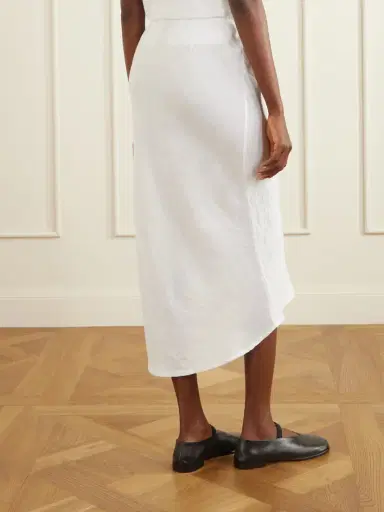 James Perse Linen-canvas Midi Skirt | Thumbnail 4 James Perse Linen-canvas Midi Skirt | Thumbnail 4