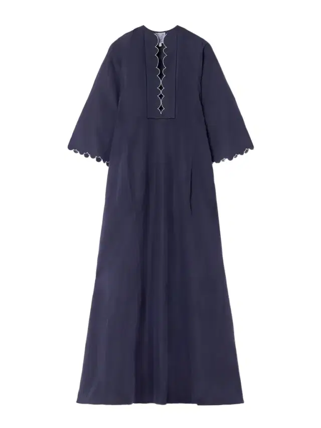 Thierry Colson Rachel Embroidered Cotton And Linen-blend Maxi Dress