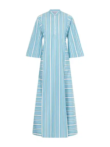 Thierry Colson Rachel Striped Cotton-poplin Kaftan | Thumbnail 1 Thierry Colson Rachel Striped Cotton-poplin Kaftan | Thumbnail 1