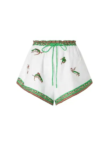 ALÉMAIS Wanda Embroidered Linen Shorts | Thumbnail 1 ALÉMAIS Wanda Embroidered Linen Shorts | Thumbnail 1