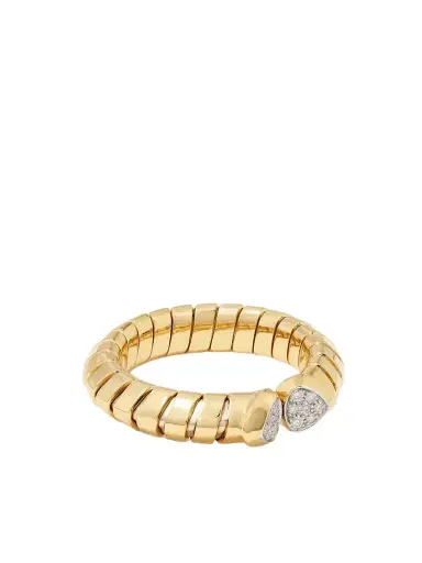 Marina B Trisolina 18-karat Gold, Silver And Diamond Ring | Thumbnail 1 Marina B Trisolina 18-karat Gold, Silver And Diamond Ring | Thumbnail 1