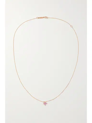 Suzanne Kalan 18-karat Rose Gold, Sapphire And Diamond Necklace | Thumbnail 4 Suzanne Kalan 18-karat Rose Gold, Sapphire And Diamond Necklace | Thumbnail 4