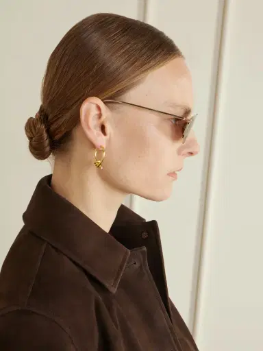 PRADA EYEWEAR Aviator-style Gold-tone Sunglasses | Thumbnail 5