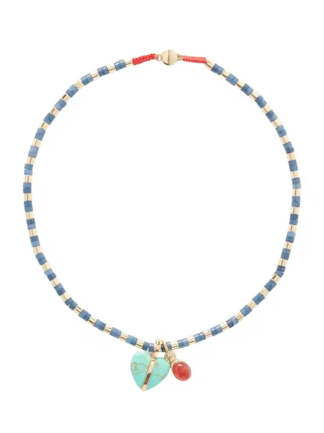 Roxanne Assoulin The Bar Gold-tone, Lapis Lazuli, Turquoise And Carnelian Necklace