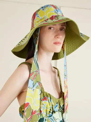 ALÉMAIS Solstice Printed Linen Bucket Hat | Thumbnail 2 ALÉMAIS Solstice Printed Linen Bucket Hat | Thumbnail 2