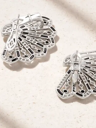 Garrard Fanfare Symphony 18-karat White Gold, Spinel And Diamond Earrings | Thumbnail 3