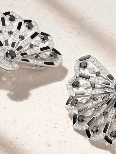 Garrard Fanfare Symphony 18-karat White Gold, Spinel And Diamond Earrings | Thumbnail 4