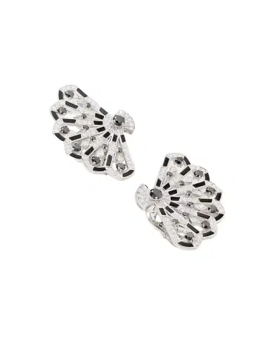 Garrard Fanfare Symphony 18-karat White Gold, Spinel And Diamond Earrings | Thumbnail 1