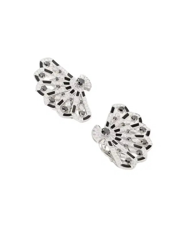 Garrard Fanfare Symphony 18-karat White Gold, Spinel And Diamond Earrings