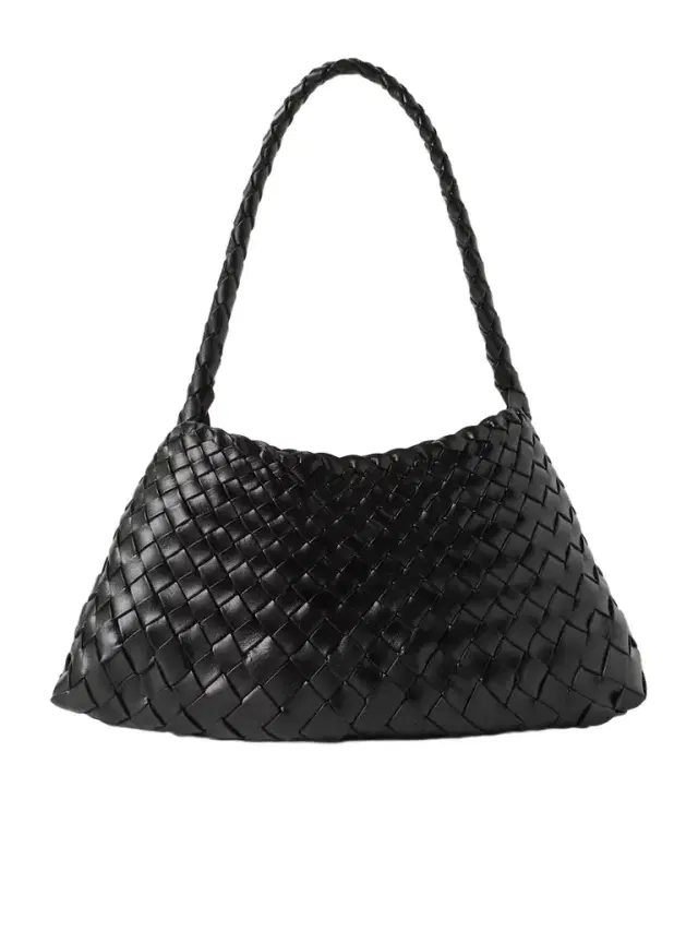 Dragon Diffusion Rosanna Mini Woven Leather Tote