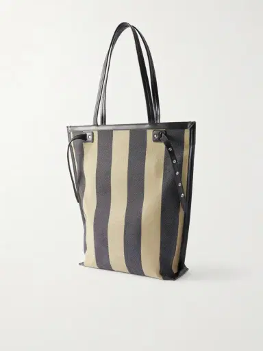 Proenza Schouler North South Days Striped Leather-trimmed Canvas Tote | Thumbnail 4 Proenza Schouler North South Days Striped Leather-trimmed Canvas Tote | Thumbnail 4