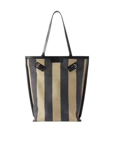 Proenza Schouler North South Days Striped Leather-trimmed Canvas Tote | Thumbnail 1 Proenza Schouler North South Days Striped Leather-trimmed Canvas Tote | Thumbnail 1