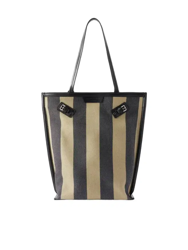 Proenza Schouler North South Days Striped Leather-trimmed Canvas Tote