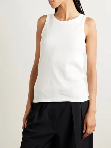 The Row Essentials Frankie Organic Cotton-jersey Tank | Thumbnail 3
