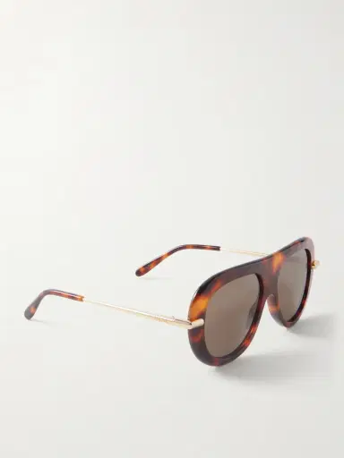 Loewe Slim Aviator-style Tortoiseshell Acetate Sunglasses | Thumbnail 3