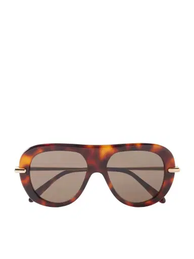 Loewe Slim Aviator-style Tortoiseshell Acetate Sunglasses | Thumbnail 1