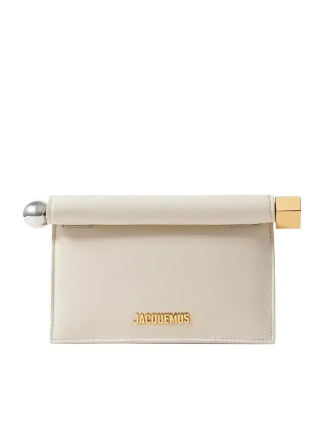 Jacquemus Pochette Small Embellished Leather Clutch