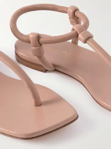 Gianvito Rossi Juno Thong Knotted Leather Sandals | Thumbnail 4 Gianvito Rossi Juno Thong Knotted Leather Sandals | Thumbnail 4