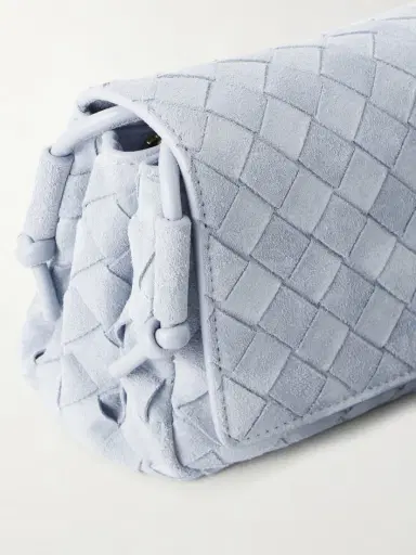 Bottega Veneta Notturno Intrecciato Suede Shoulder Bag | Thumbnail 5