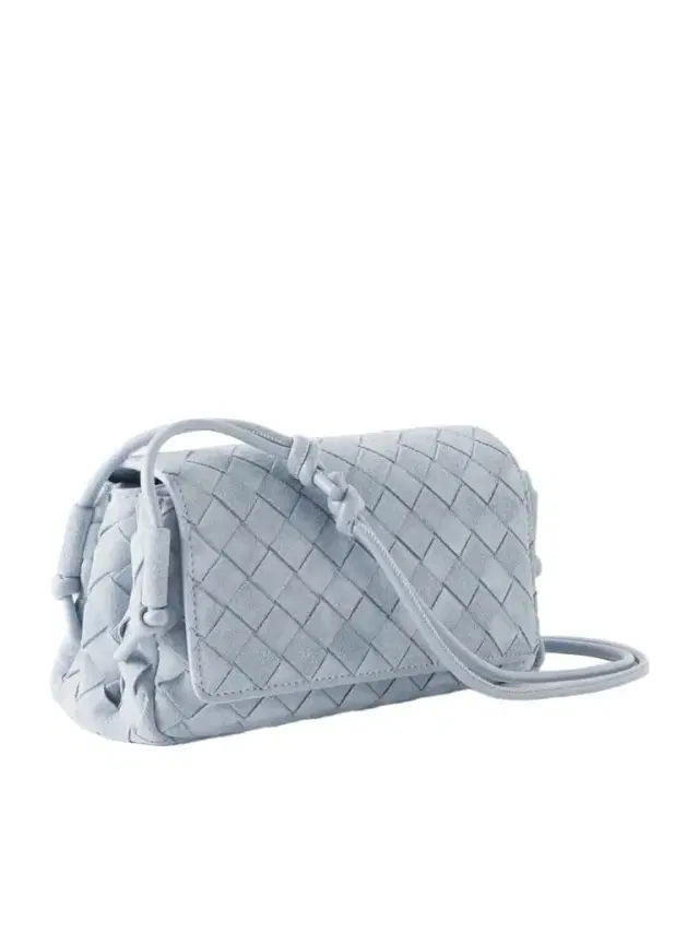 Notturno Intrecciato Suede Shoulder Bag