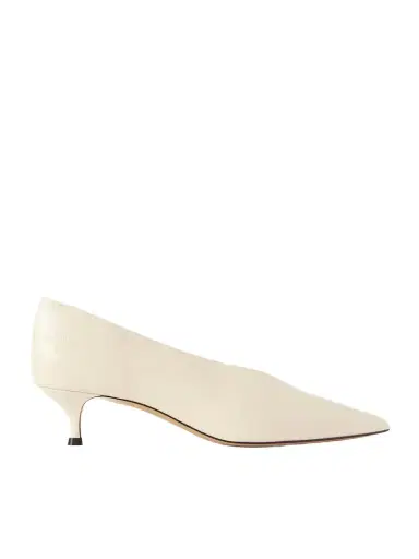 Le Monde Béryl Babouche 40 Crinkled-leather Pumps | Thumbnail 1 Le Monde Béryl Babouche 40 Crinkled-leather Pumps | Thumbnail 1
