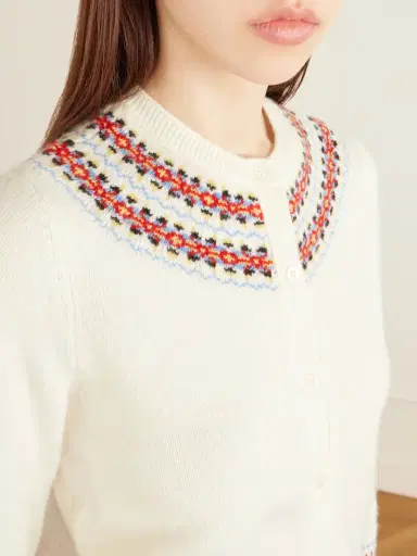 DÔEN Olympe Embroidered Wool And Cashmere-blend Cardigan | Thumbnail 4 DÔEN Olympe Embroidered Wool And Cashmere-blend Cardigan | Thumbnail 4