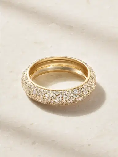 STONE AND STRAND First Spark 14-karat Gold Diamond Ring | Thumbnail 3
