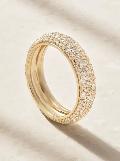 STONE AND STRAND First Spark 14-karat Gold Diamond Ring | Thumbnail 1
