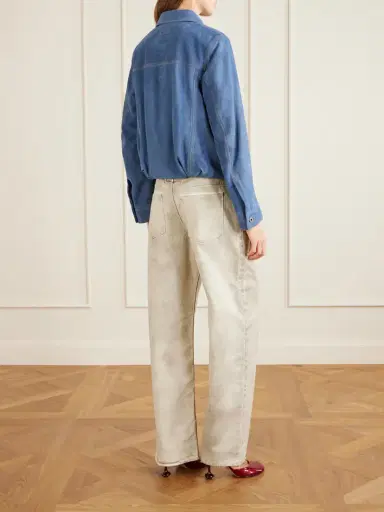 Loewe Gathered Suede Jacket | Thumbnail 4 Loewe Gathered Suede Jacket | Thumbnail 4