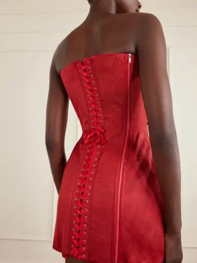 Dilara Findikoglu Meet Me At Midnight Silk-faille Bustier Mini Dress | Thumbnail 5 Dilara Findikoglu Meet Me At Midnight Silk-faille Bustier Mini Dress | Thumbnail 5