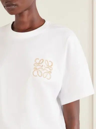 Loewe + Paula’s Ibiza Logo-embroidered Cotton-jersey T-shirt | Thumbnail 4