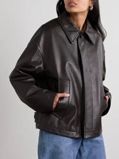 Bottega Veneta Shearling-trimmed Leather Jacket | Thumbnail 6 Bottega Veneta Shearling-trimmed Leather Jacket | Thumbnail 6