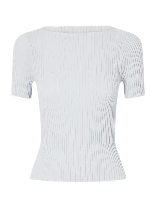 Blake Metallic Ribbed-knit T-shirt
