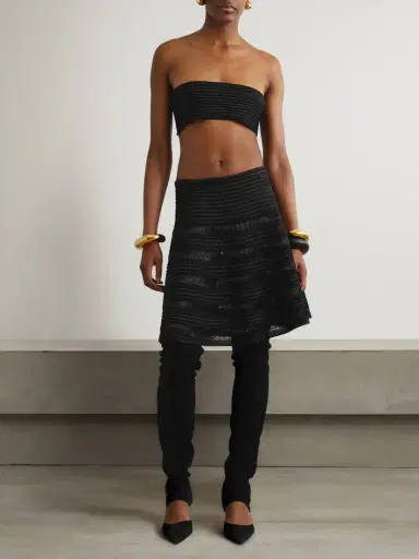 Alaïa Ribbed-knit Mini Skirt | Thumbnail 2 Alaïa Ribbed-knit Mini Skirt | Thumbnail 2