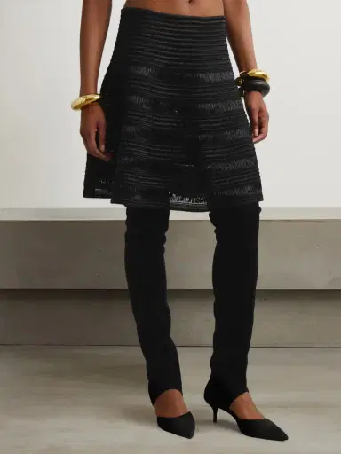 Alaïa Ribbed-knit Mini Skirt | Thumbnail 3 Alaïa Ribbed-knit Mini Skirt | Thumbnail 3