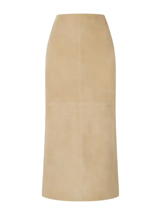 Nour Hammour Selly Suede Midi Skirt