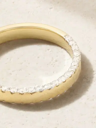 Yvonne Léon Grignotée 9-karat Gold Diamond Ring | Thumbnail 3