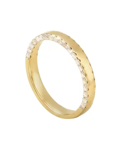 Yvonne Léon Grignotée 9-karat Gold Diamond Ring | Thumbnail 1